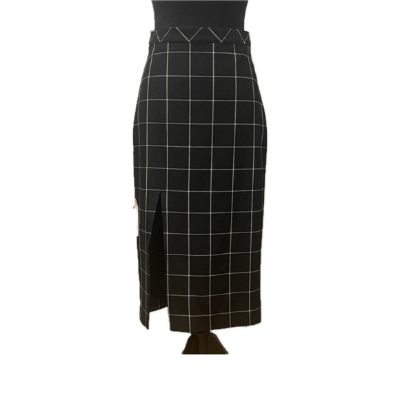 Bardot Dresses & Skirts - Bardot Black and White Grid Pencil Skirt